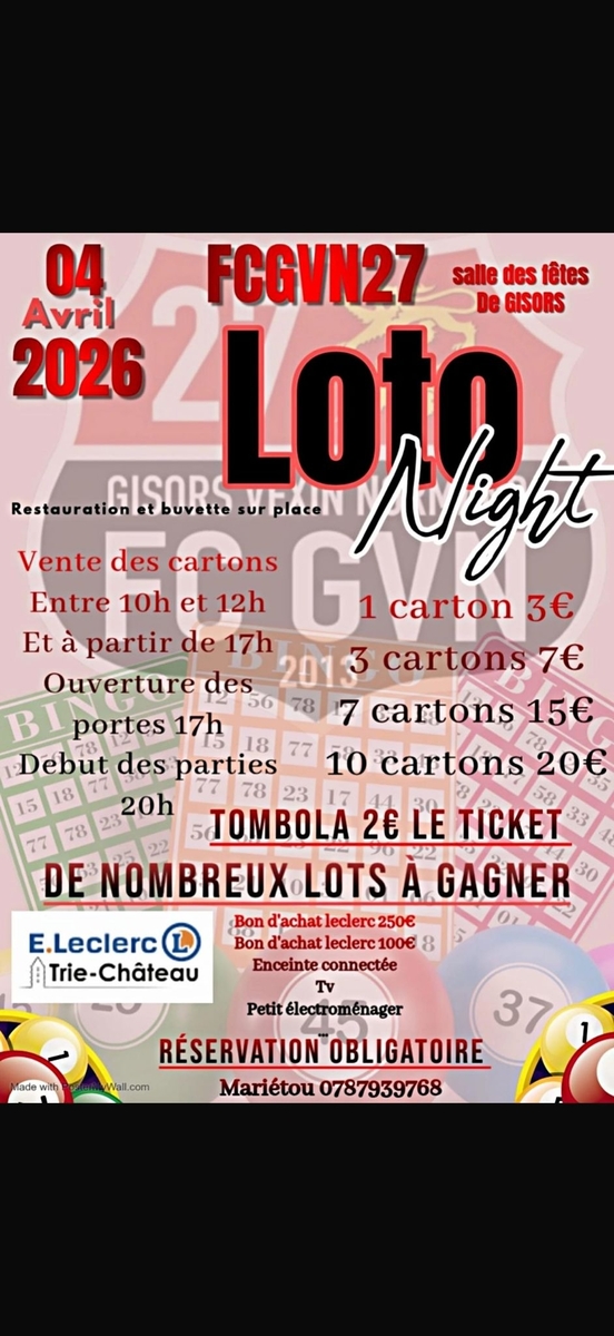 🚩 LE LOTO DU CLUB