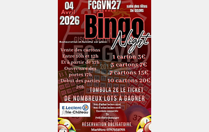 🚩 LE BINGO DU CLUB