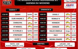 AGENDA DU WEEKEND