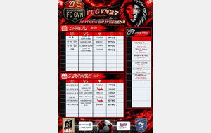 AGENDA DU WEEKEND 🔴⚫