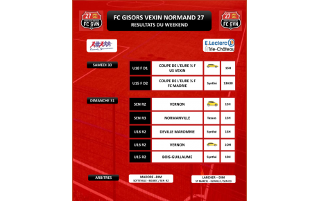 AGENDA DU WEEKEND