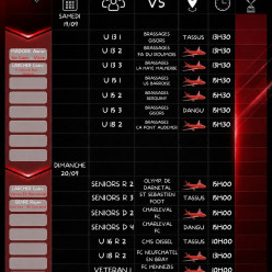 AGENDA DU WEEKEND 🔴⚫
